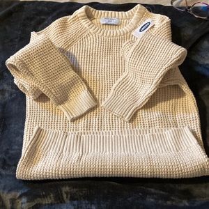 Boys sweater.  Cream in colour.  XL 14-16